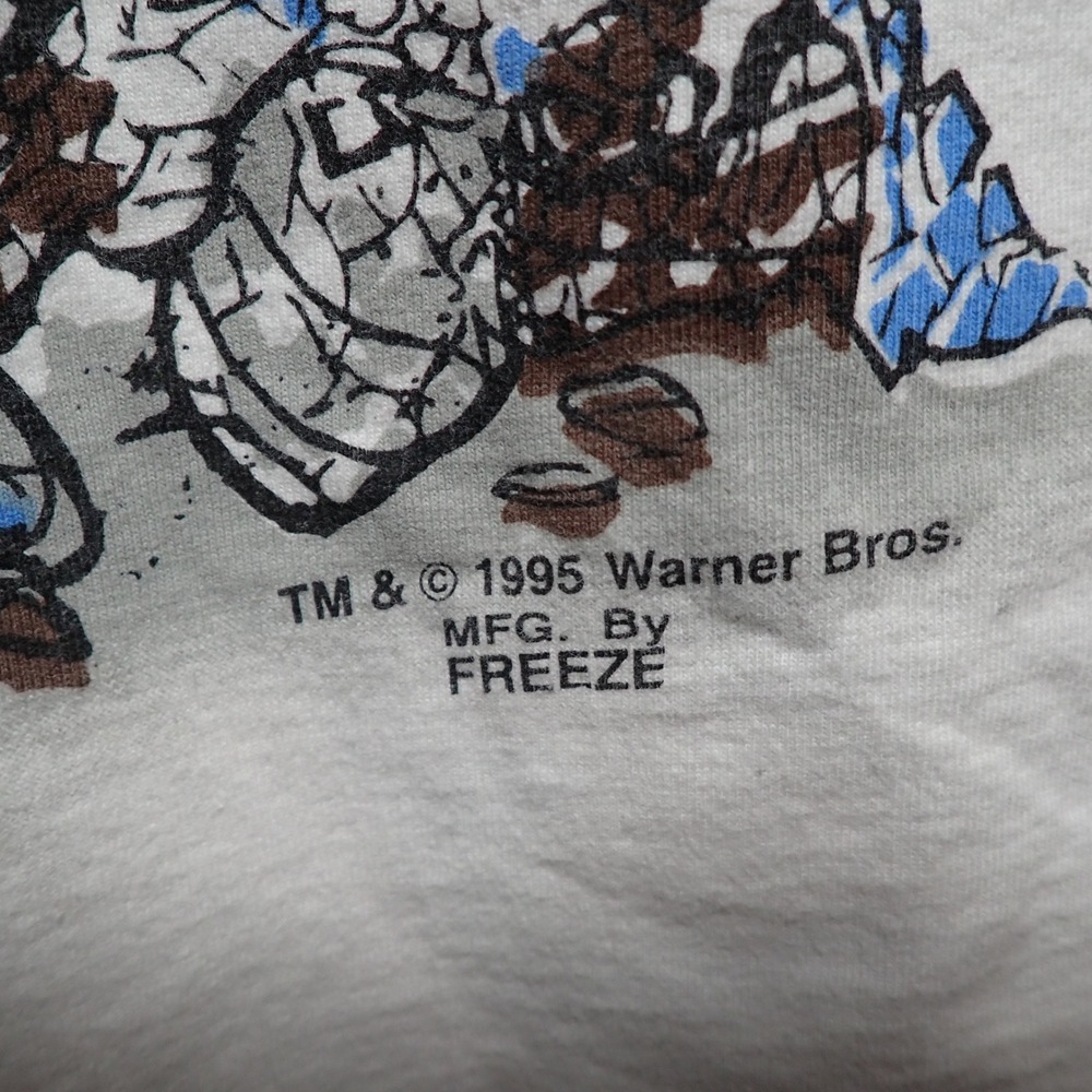 Vintage 1995 Wile E Coyote Go For Broke Basketball T-Shirt 2xl? Freeze WB L/XL - Picture 7 of 8